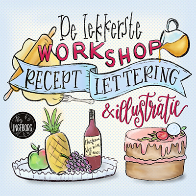 Recept handlettering & Illustratie - Foto