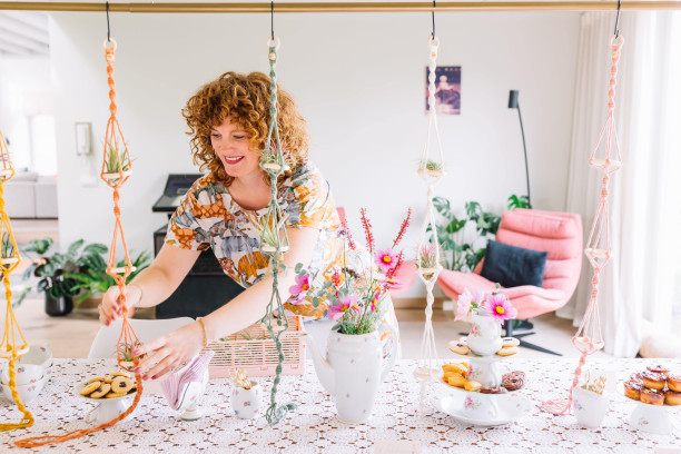 Knoop, lach & vier – macramé voor de bride tribe - maak je eigen luchtplanthanger