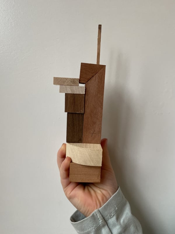 DIY pakket Resthoutjes (A6 doosje) - Foto