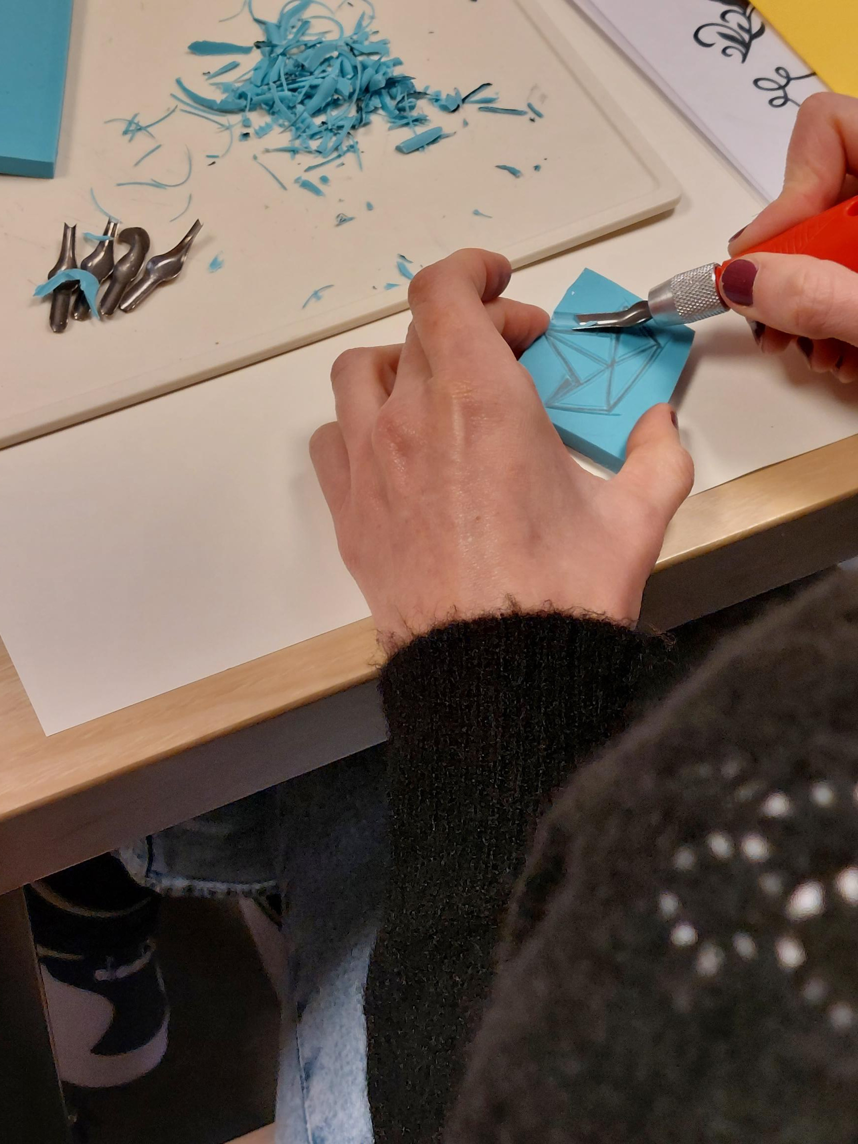 Maak unieke stempels (groepworkshop) - Foto