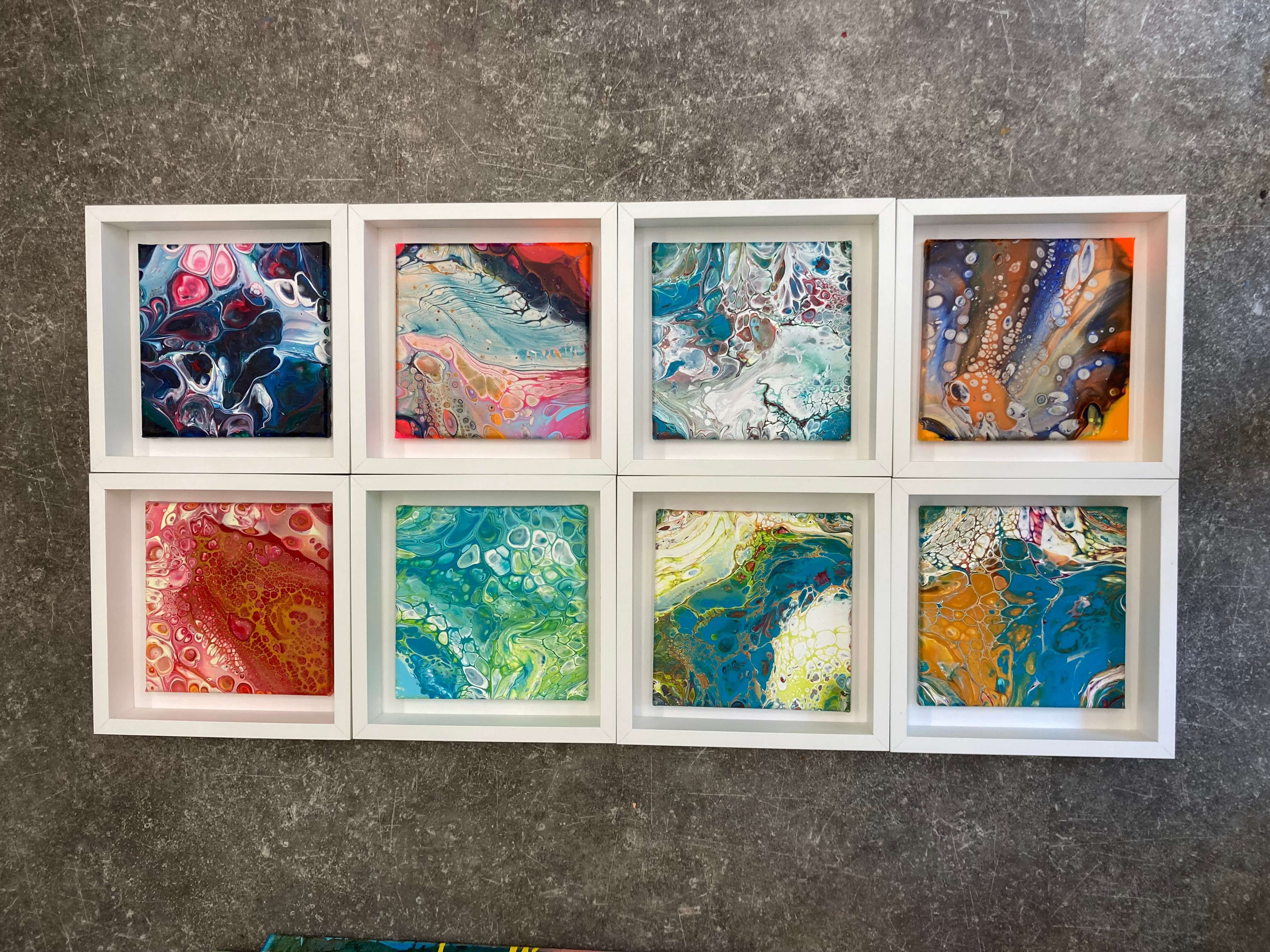 Schilderij maken met Acryl Pouring voor jullie groep - Foto