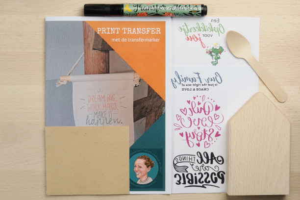DIY pakket zelf foto's en tekst printen  fotoblok huis