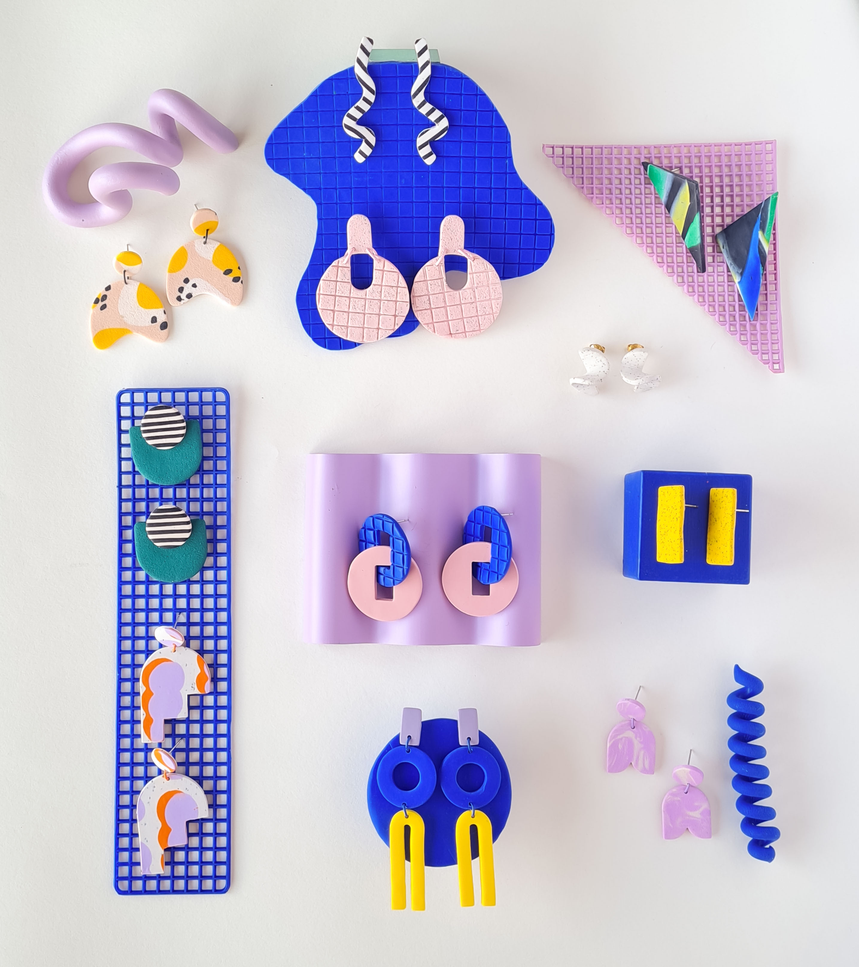 DIY KIT polymeer klei oorbellen - Foto