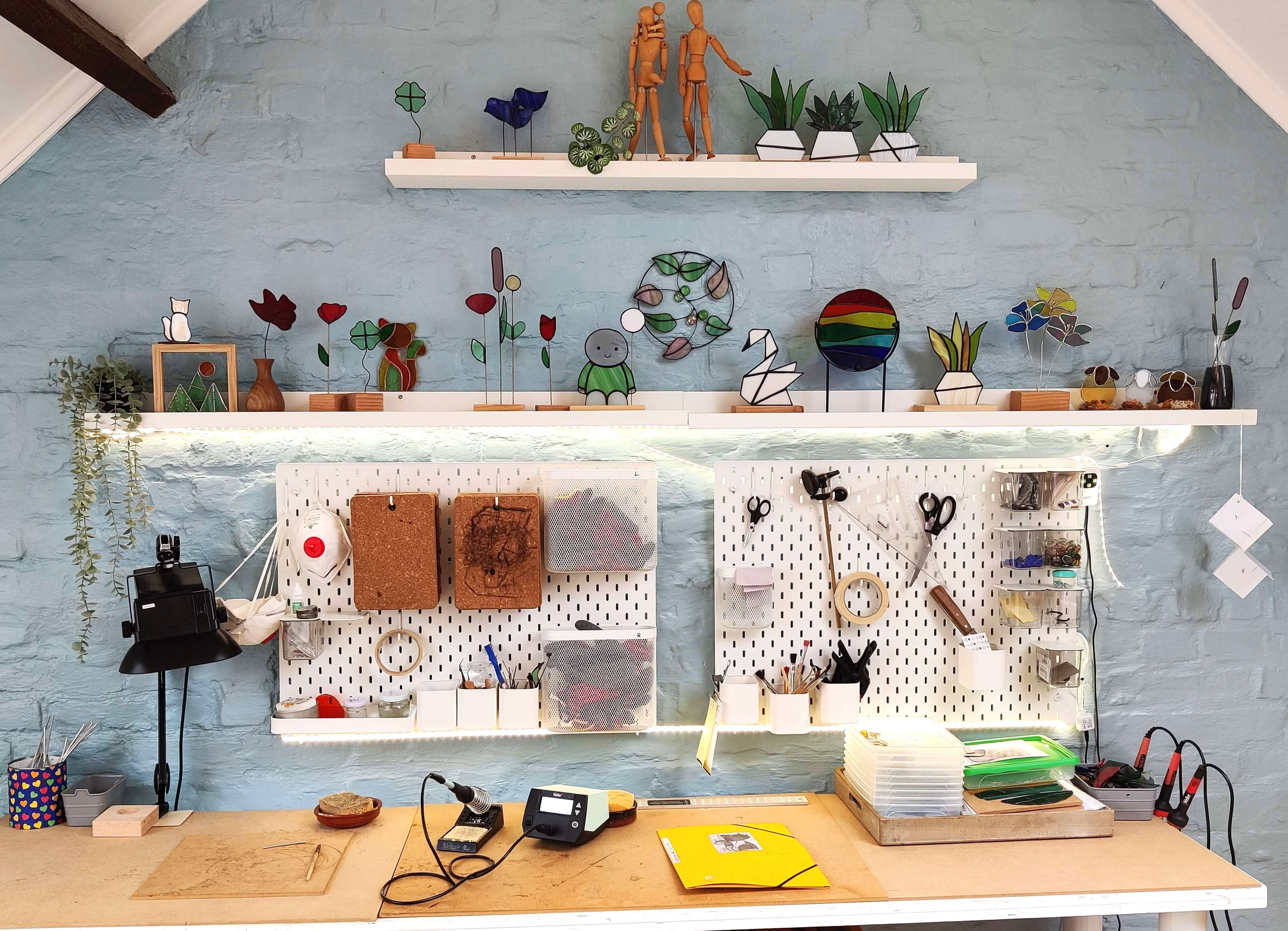Privé glasworkshop Tiffany/ koperfolietechniek op zelfgekozen datum - Foto