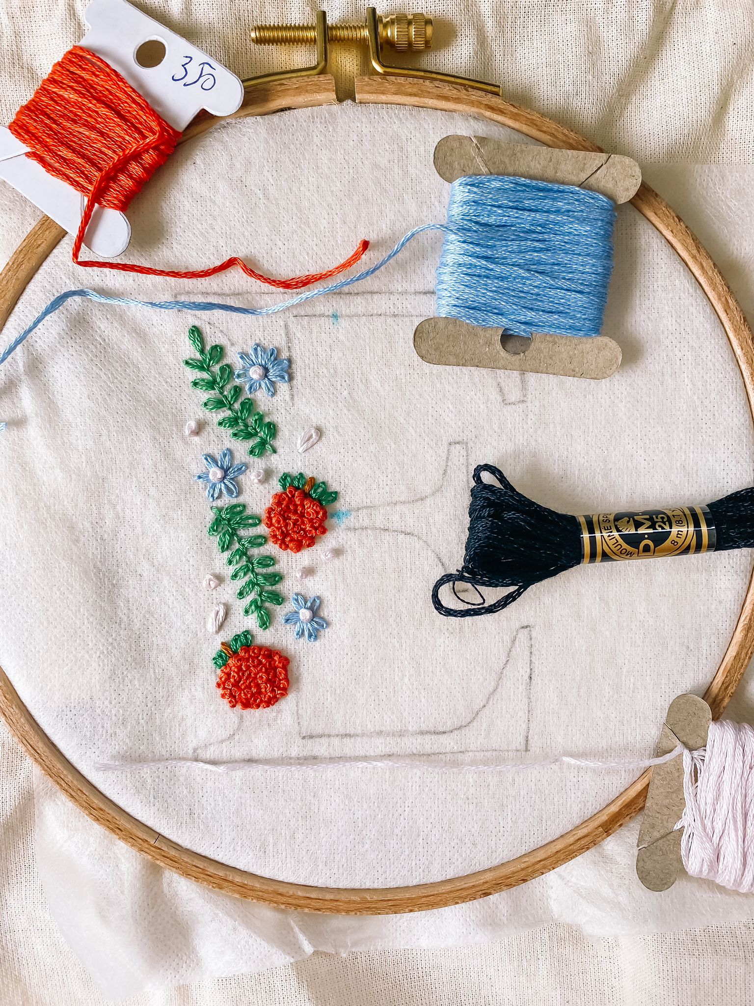 Initaal Borduren op Totebag (privé groep)