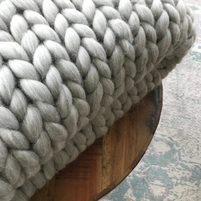 Woondeken XXL uit Naturel Merinowol - DIY kit