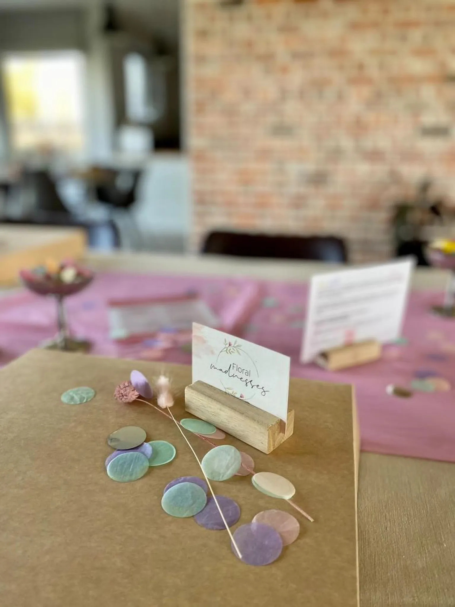 Mini dried floral hoop Bachelorette Box - Vrijgezellen workshop box - Foto