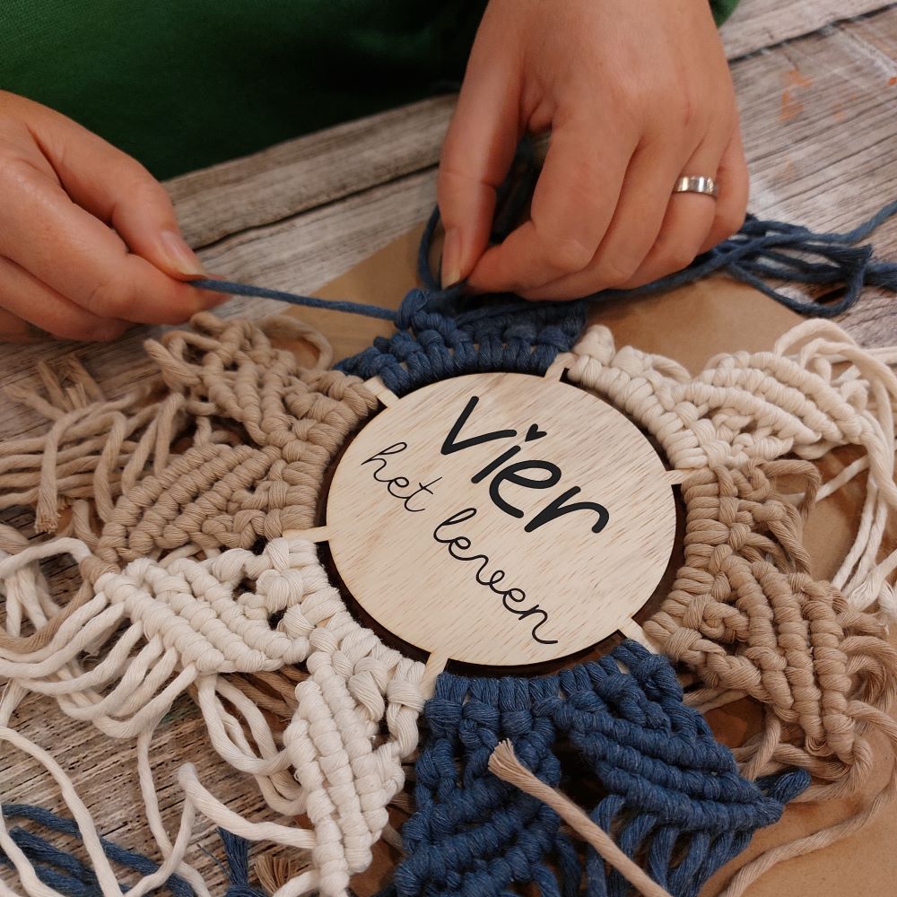 Workshop macramé decoratie voor een groep