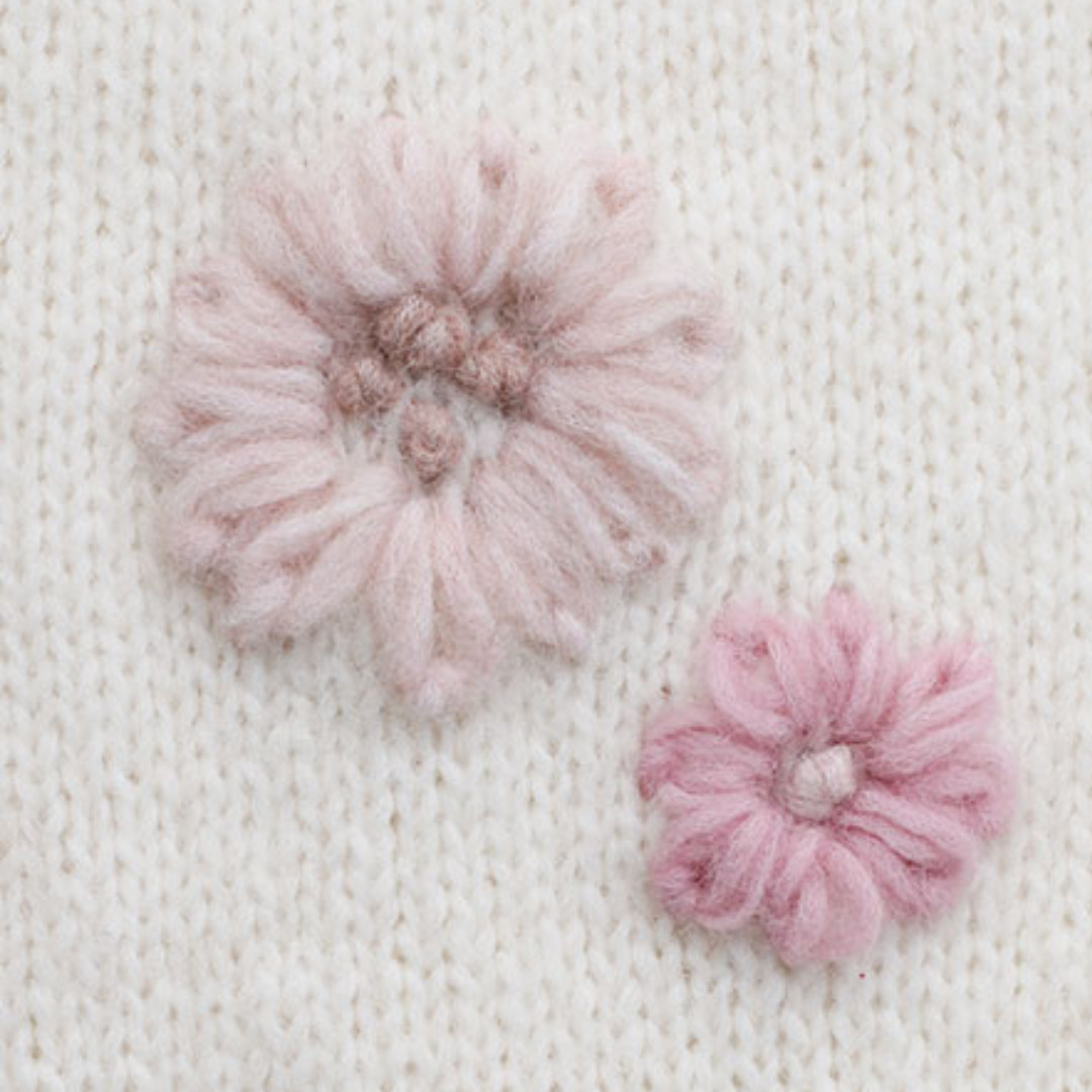 Stitch and bloom "pimp jouw wolletje"-workshop in groep - Foto