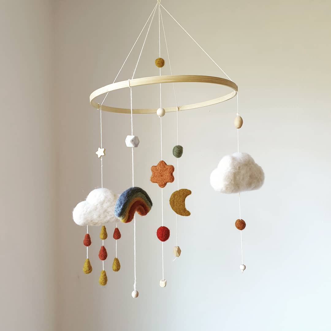 Workshop Babyshower vilten babymobiel maken