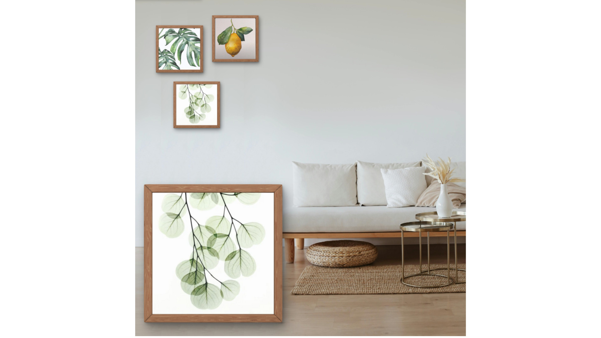 🌿  Eucalyptustakje met aquarel - Foto