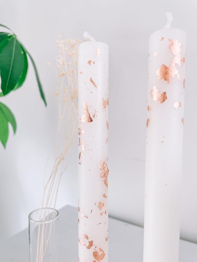 Kaars met een gouden twist