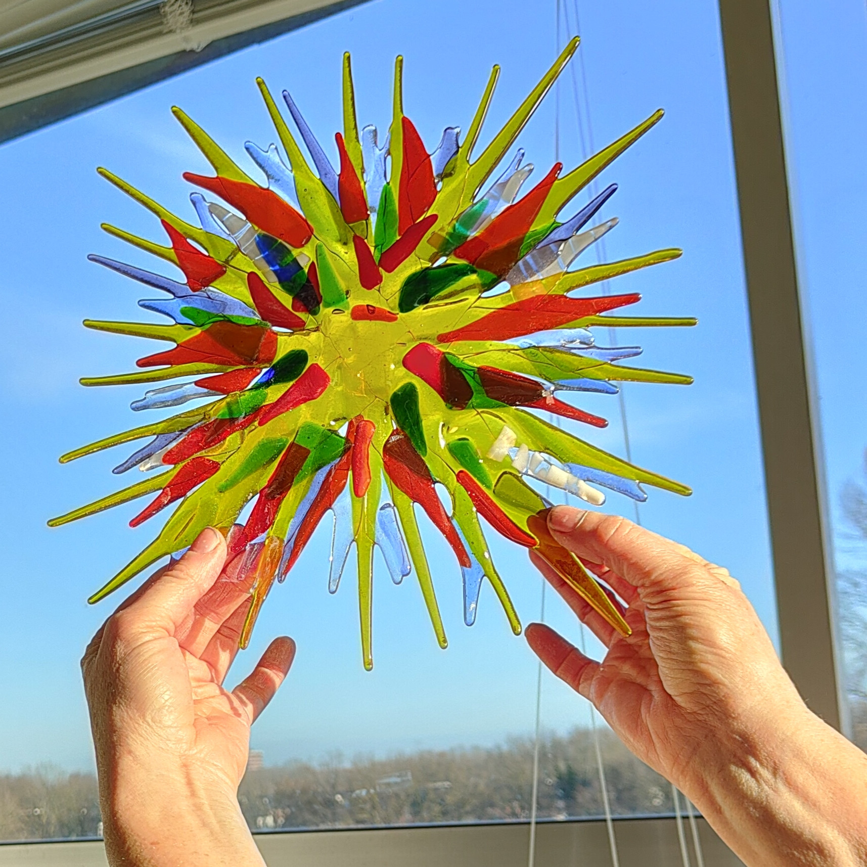 Glazen Lichtvanger / sun catcher maken - Foto