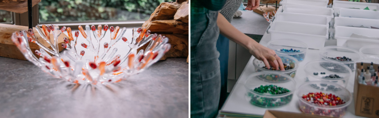 Glaskunst Workshop bij Maaike Depauw van Pavão de Vidro