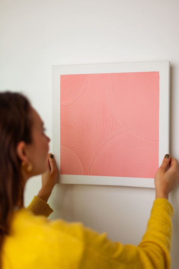 3D Textured art painting workshop - Teambuilding - Foto
