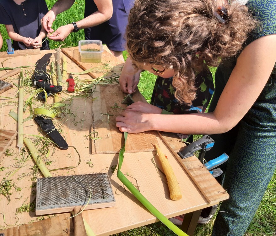 workshop touw maken van natuurlijke vezels
