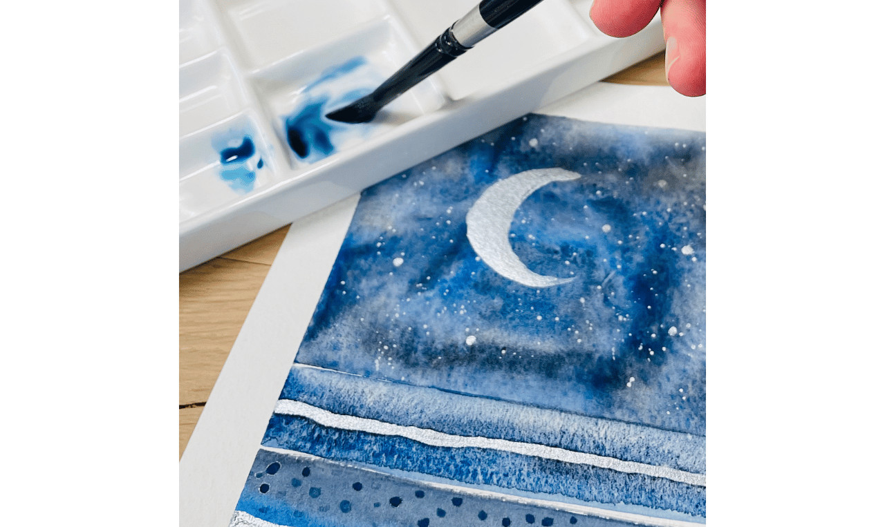 Workshop "Mindful met aquarel" - privé groepen - Foto