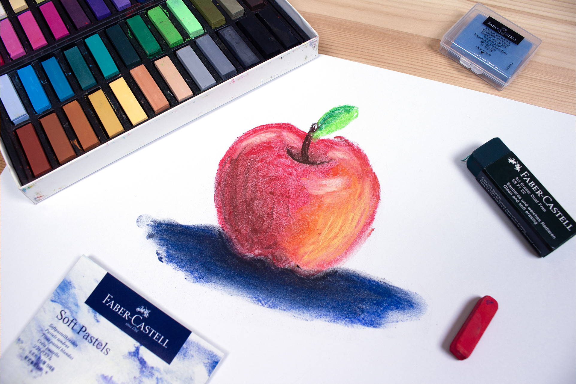 DIY- Workshop teken je eigen appel met pastelkrijt! - Foto