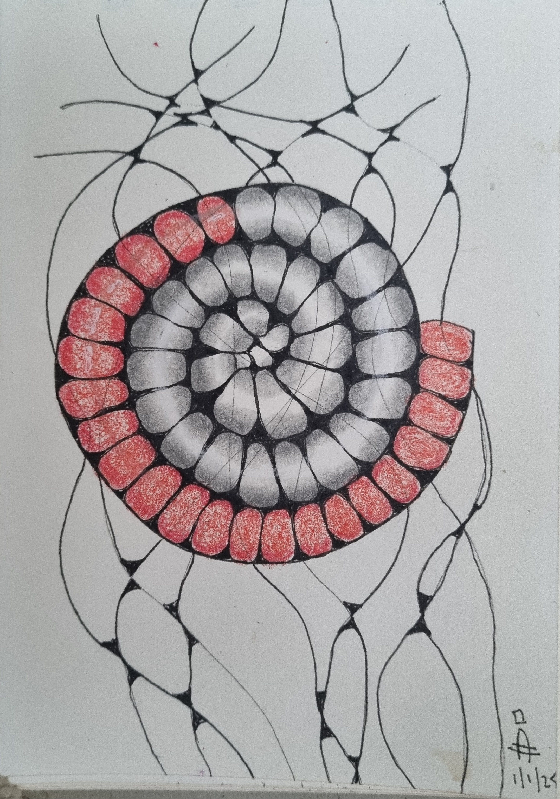 Neurographica-tekenen Zen-art/neurografics - Foto