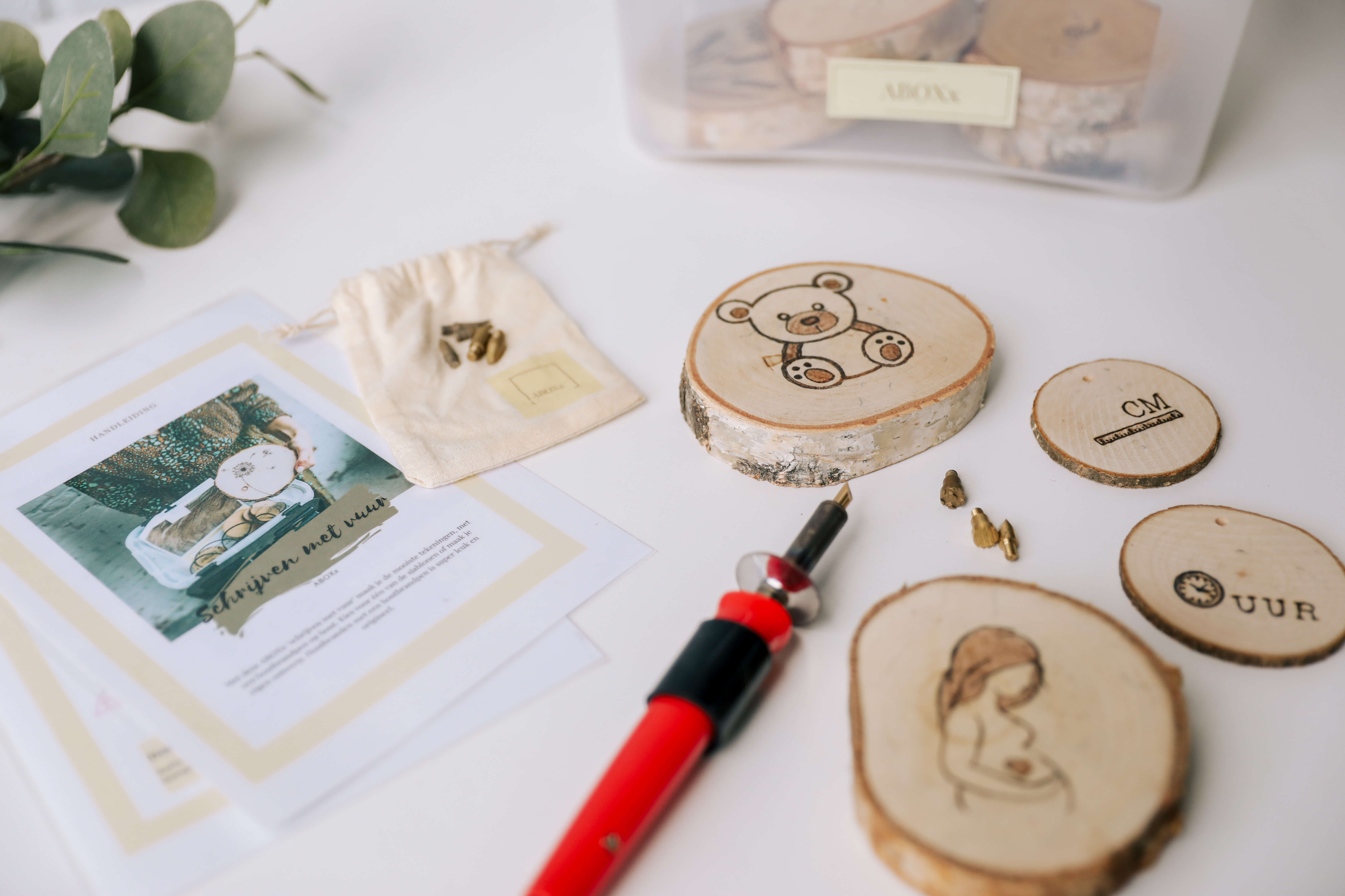 Houtbranden - babyshower box - Foto