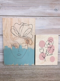 Wood & paint - privé groepsworkshop - Foto