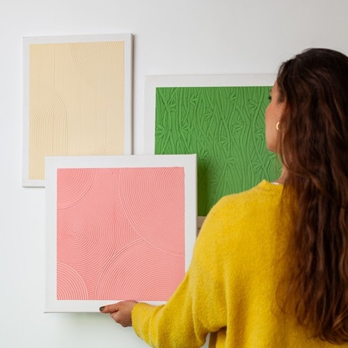 3D textured art painting- workshop - Foto