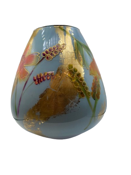Workshop grote glazen vaas beschilderen