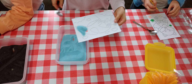 Toveren met zand workshop