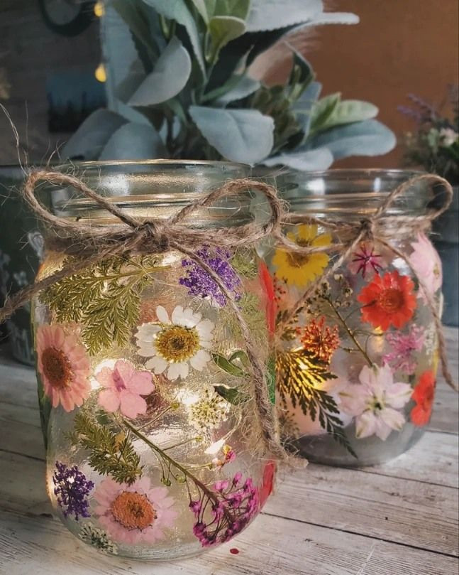 Floral lanterns met droogbloemen workshop - Foto
