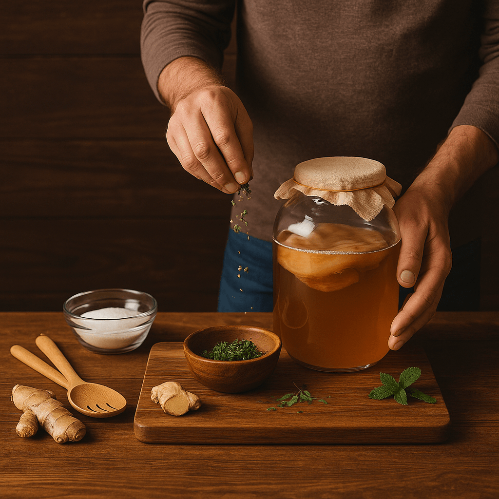 Kombucha brouwen - Foto