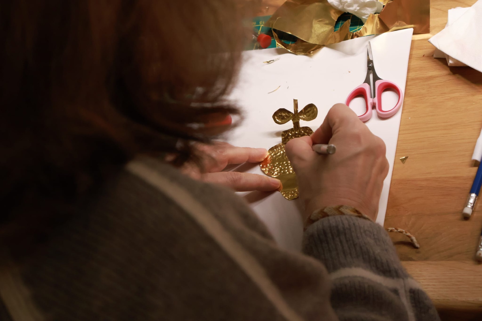 Metaalfolie Embossing Workshop Walk-in/inloop - Foto