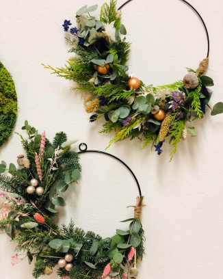 KerstWorkshop droogbloemen krans of stolp  - 28 november 2026 - Zwolle