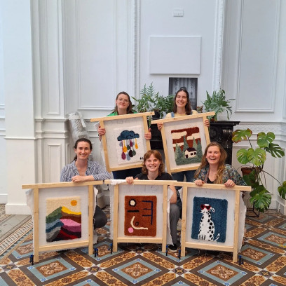 Workshop tufting - ingekaderde wanddecoratie