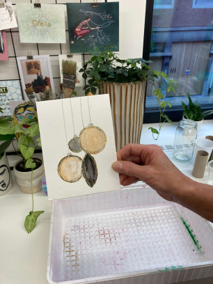 workshop kerstkaarten maken met brushpen