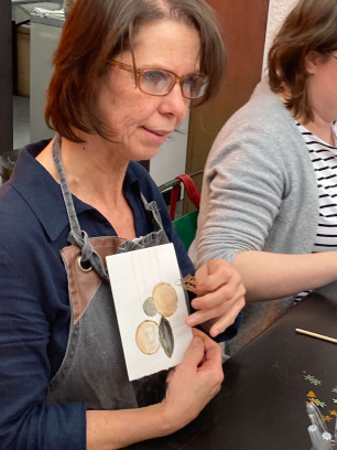 workshop kerstkaarten maken met brushpen