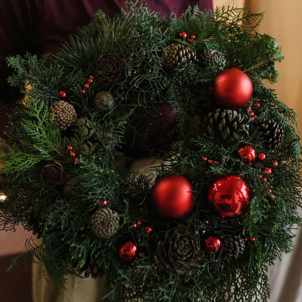 Privé-workshop Winterkrans / Kerstkrans — voor teams, vriendinnen & feestjes - Foto