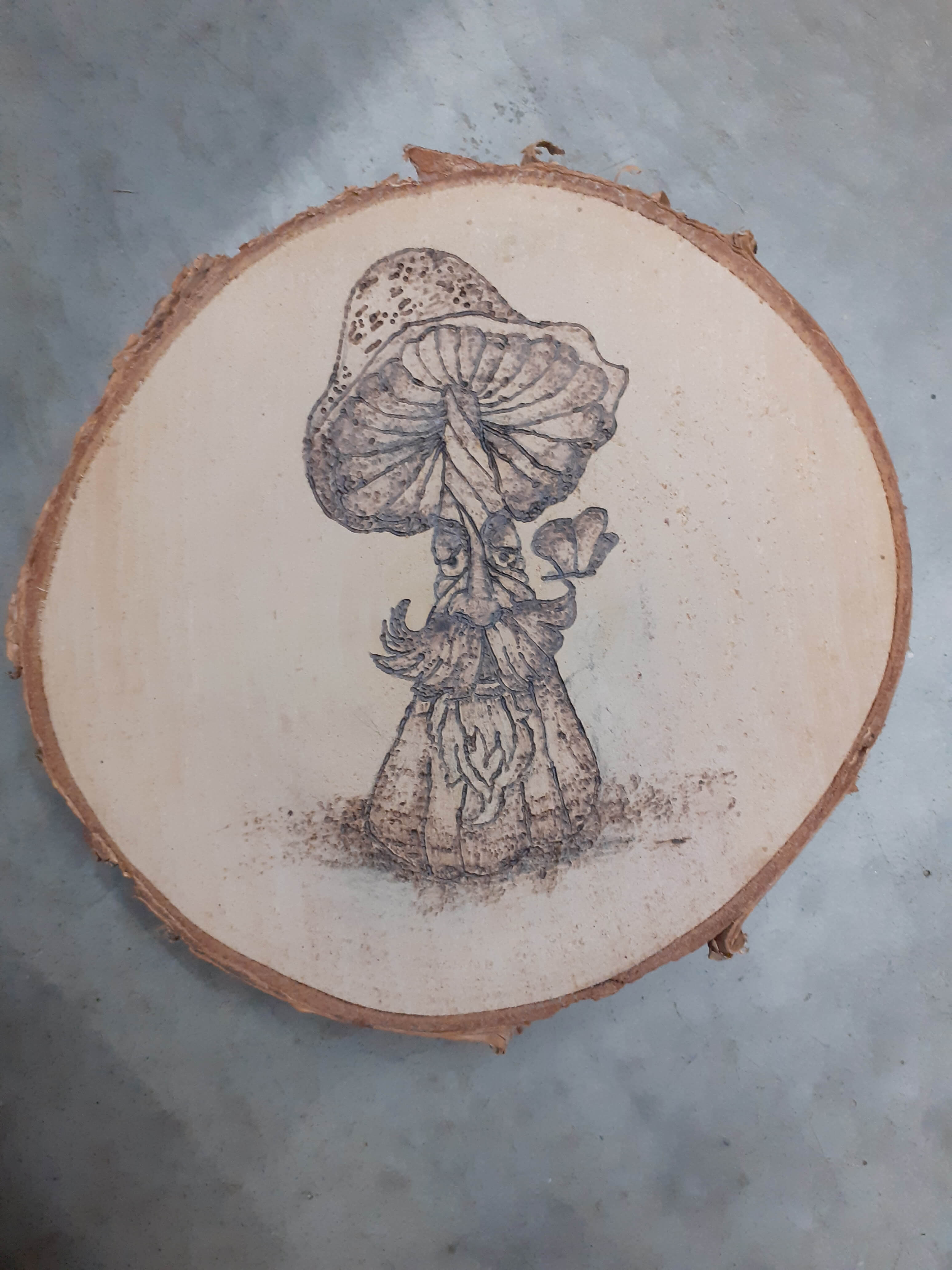 Pyrografie workshop op hout of lederen schort - Foto