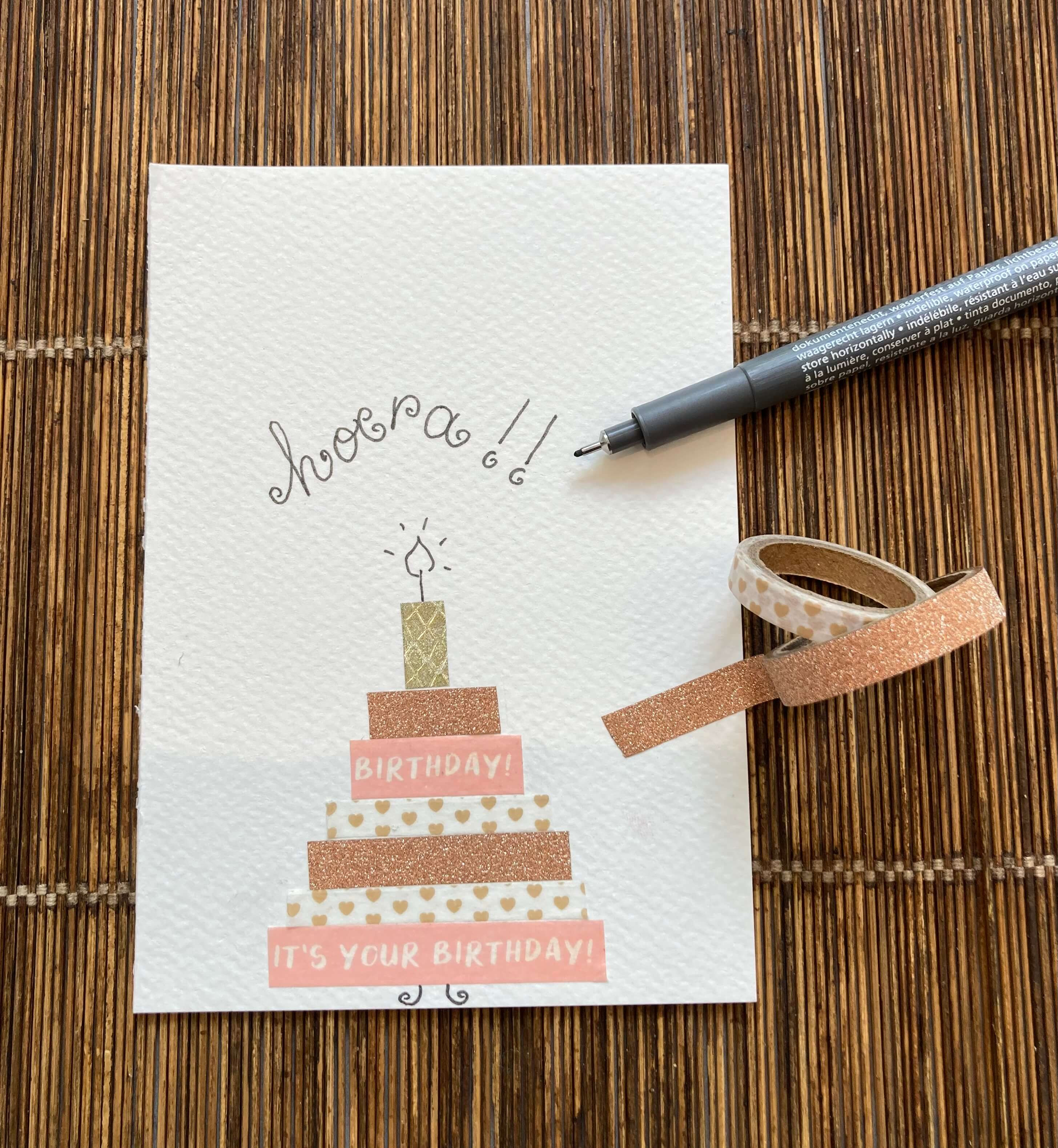 Washitape kaarten maken op jouw event (inloopworkshop) - Foto