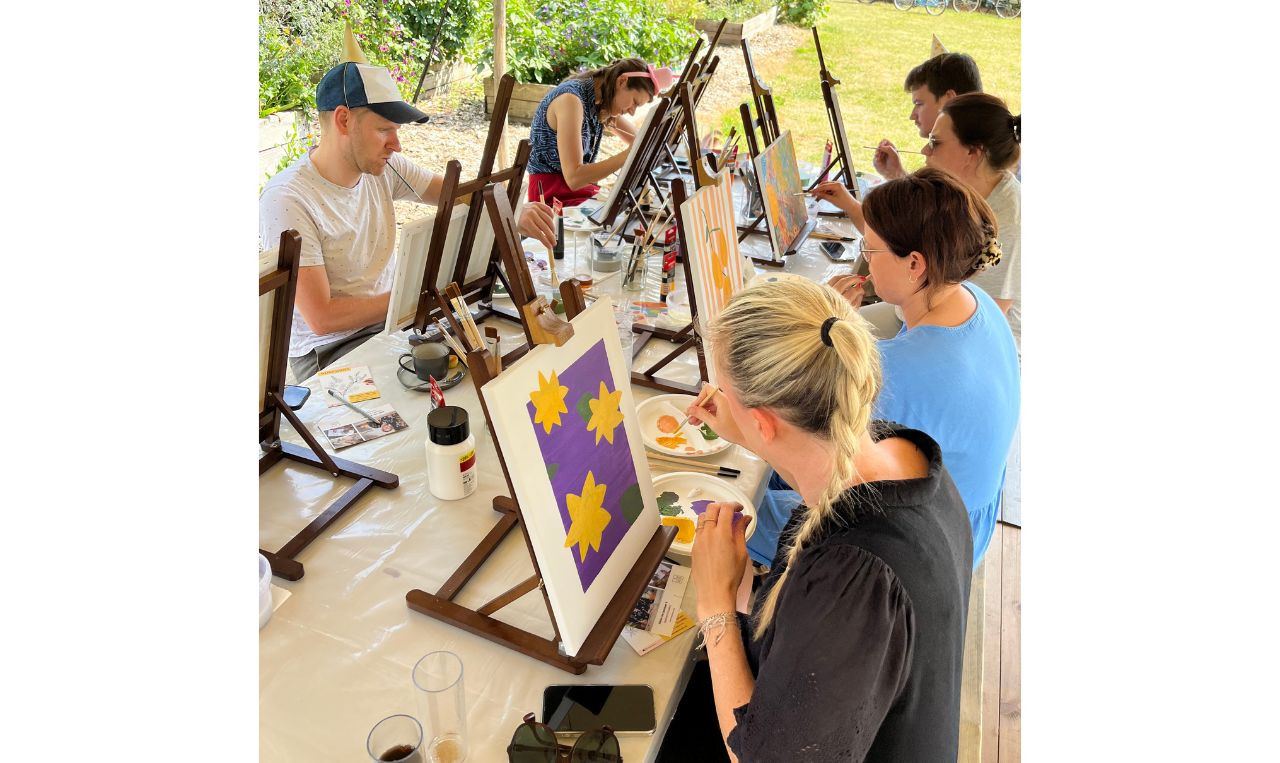 Paint & Sip - schilderen voor groepen - Foto