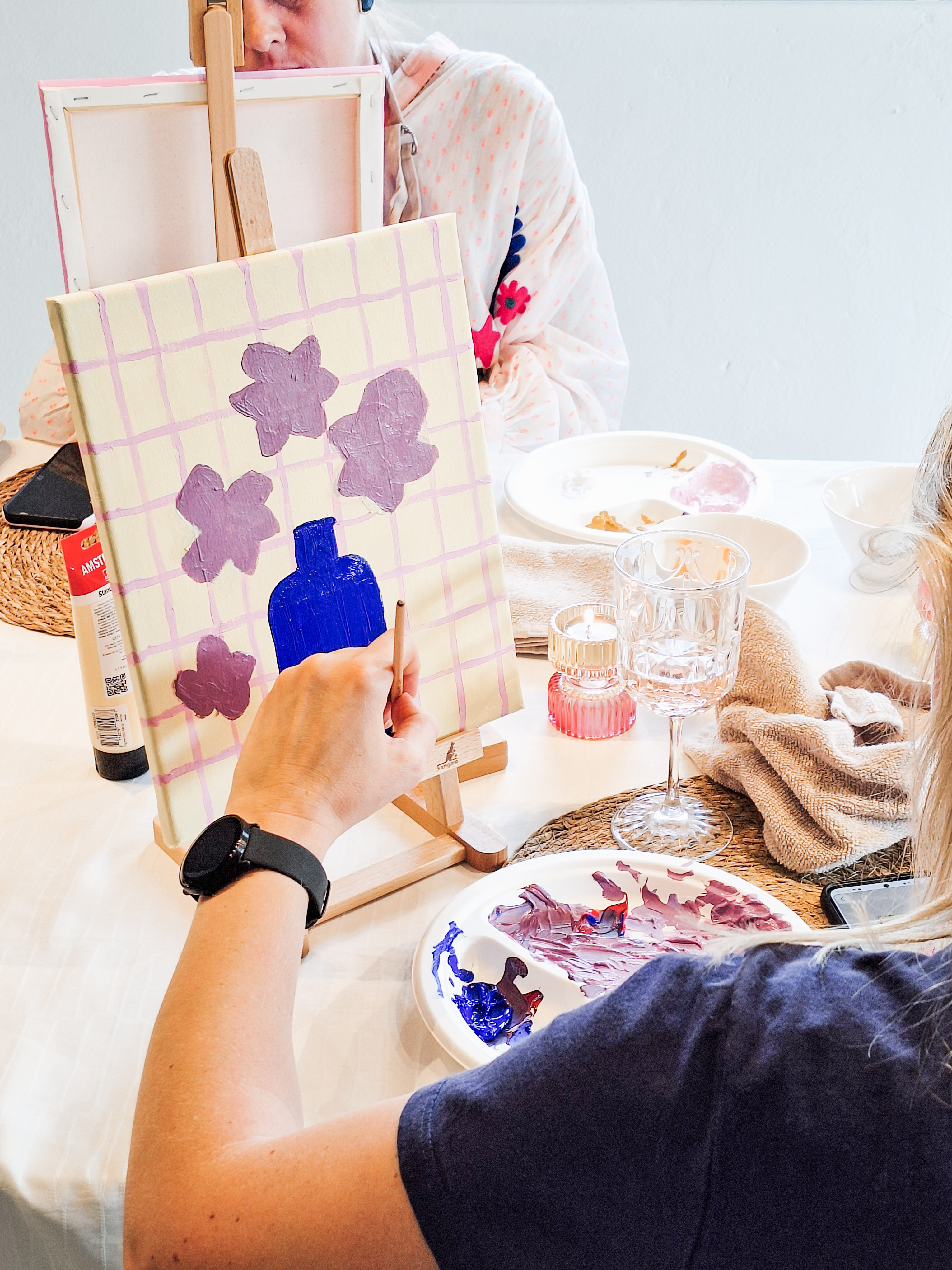 Canvas Paint & Sip - Schilderen met acrylverf op doek - Foto