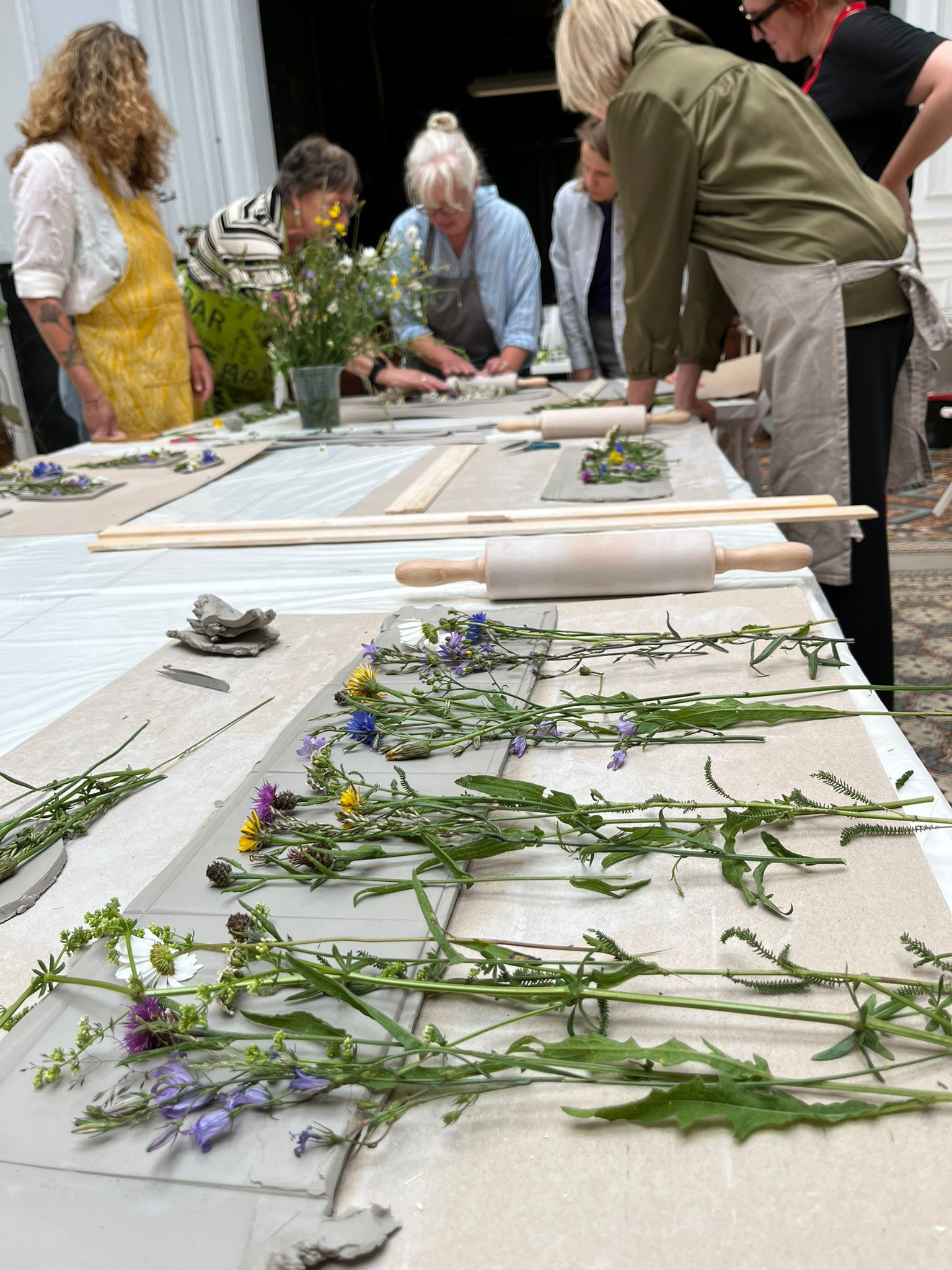 Workshop botanische tegel - Foto