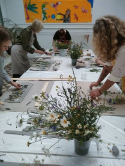 Workshop botanische tegel - Foto