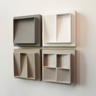 Online cursus wandsculptuur maken, basispakket composities 1, 2, 3 en 4.