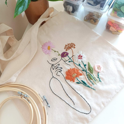 Borduren op textiel: creëer je eigen tote bag! 🪡
