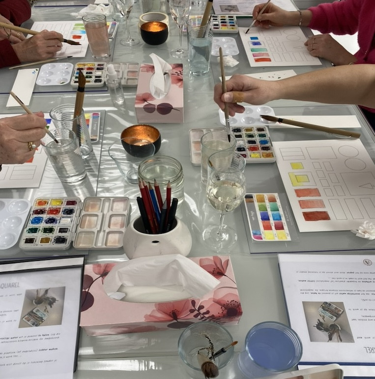 Aquarelworkshop: Kleuren van de Provence 🪻🪻🪻 - Foto