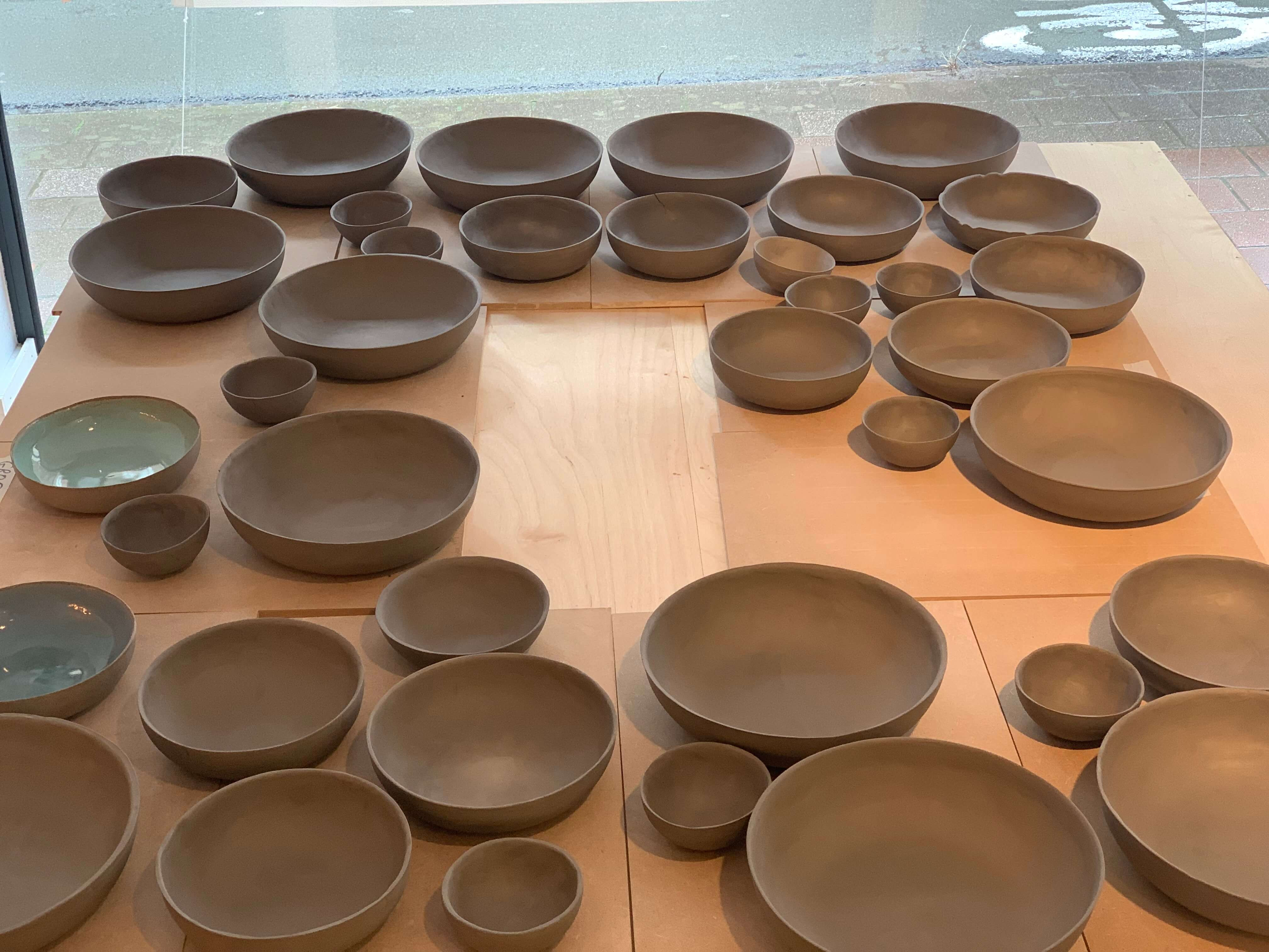 Workshop keramiek: drie kommen maken met mallen - Foto