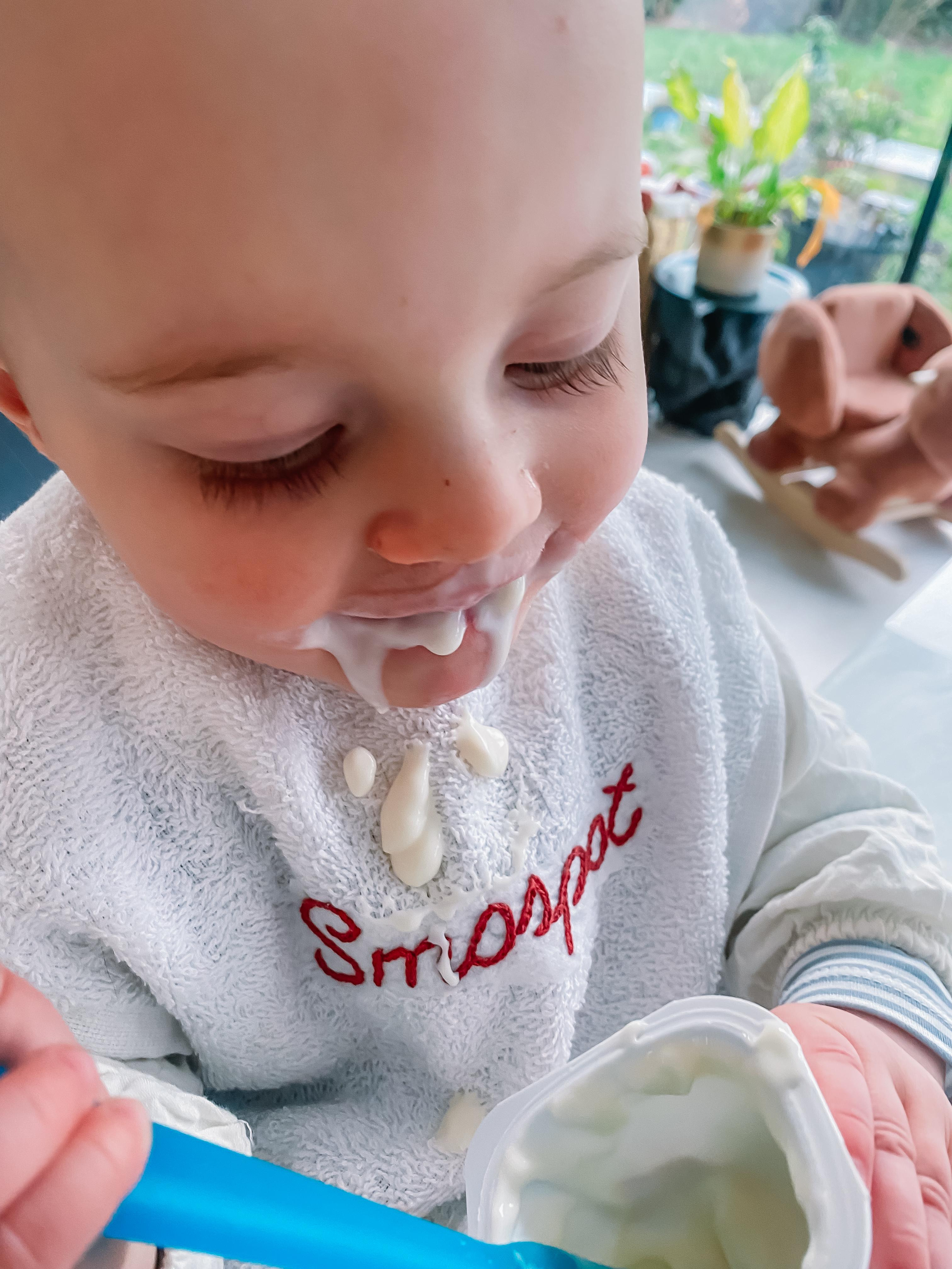 Slabbetje Borduren - Babyshower - Foto