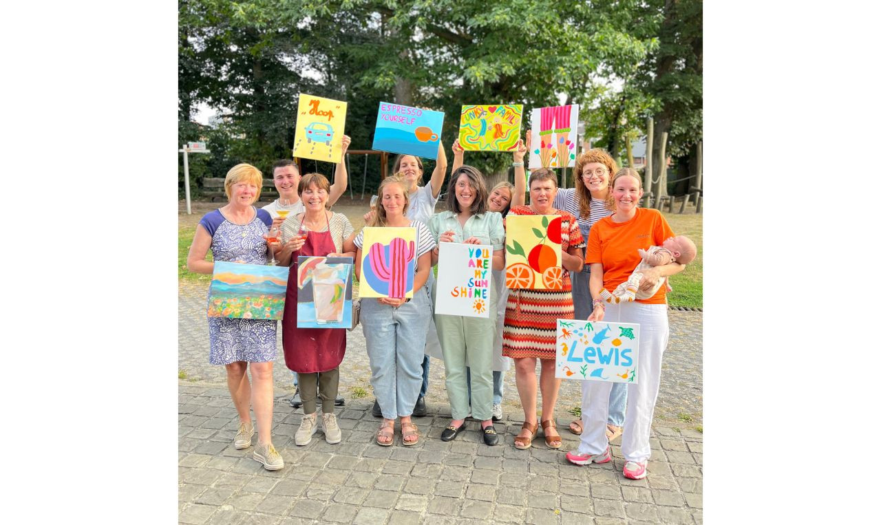 Paint & Sip - schilderen voor groepen - Foto