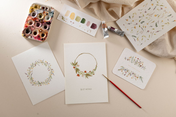 Botanisch Aquarellen, om thuis aan de slag te gaan (vanaf 5 personen)