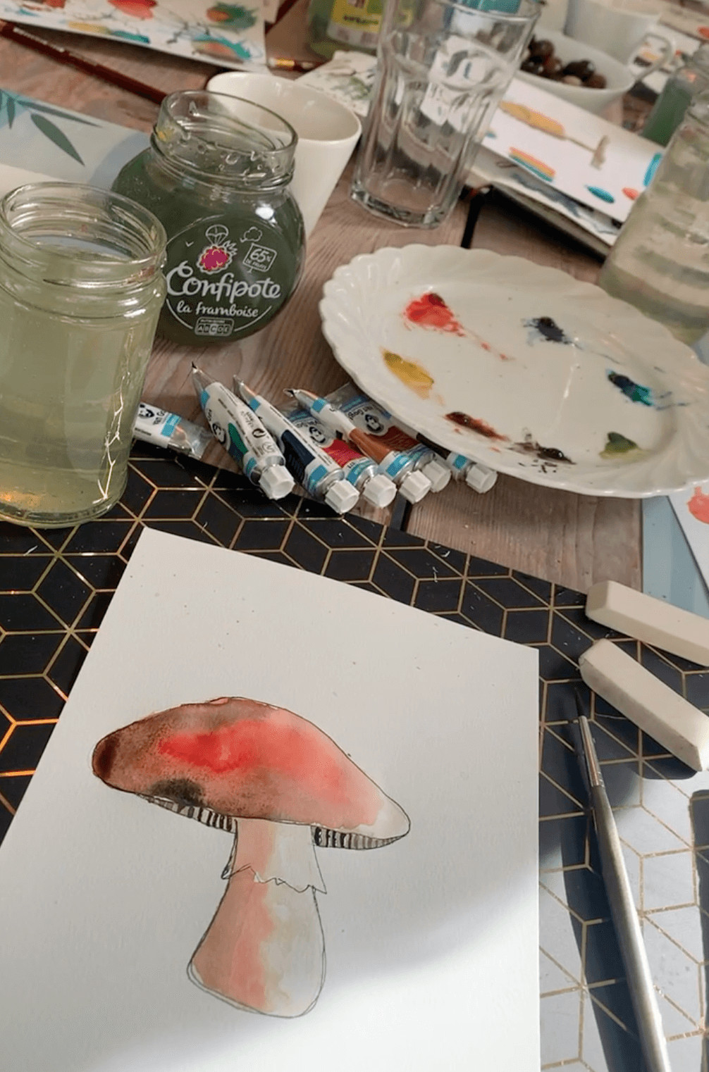 Aquarel herfst - Foto
